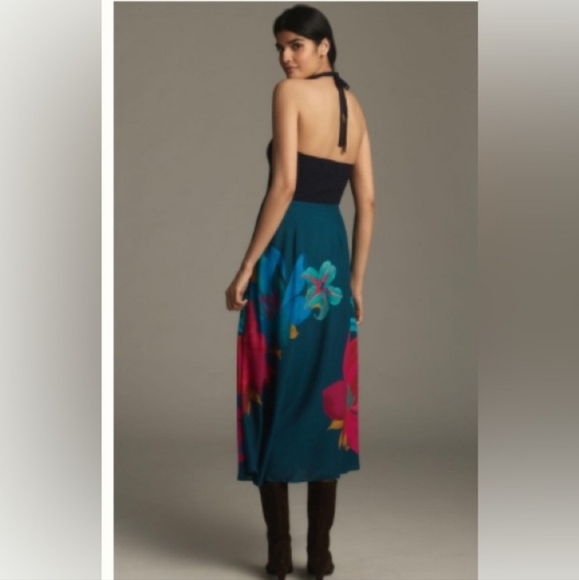 NWT FARM Rio for Anthropologie Tropical Maxi Skirt Size X- Small - Picture 3 of 9